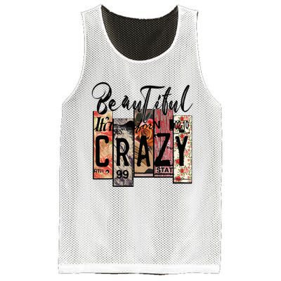 Beautiful Crazy Country Music Western Cowgirl Rodeo Mesh Reversible Basketball Jersey Tank