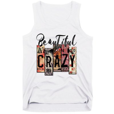 Beautiful Crazy Country Music Western Cowgirl Rodeo Tank Top