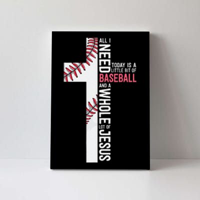 Baseball Christian Cross Gifts Philippians 4:13 Coach Team Canvas