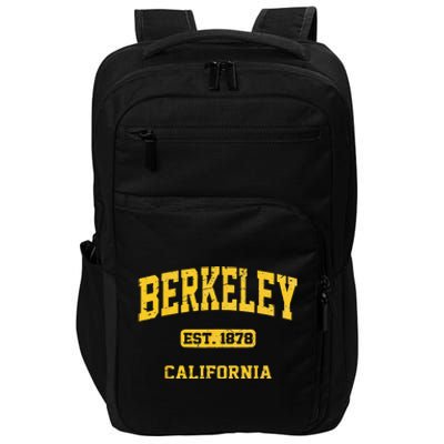 Berkeley California CA Vintage State Athletic Style Impact Tech Backpack