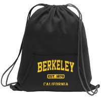 Berkeley California CA Vintage State Athletic Style Sweatshirt Cinch Pack Bag