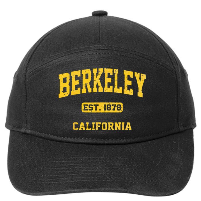 Berkeley California CA Vintage State Athletic Style 7-Panel Snapback Hat