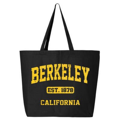 Berkeley California CA Vintage State Athletic Style 25L Jumbo Tote