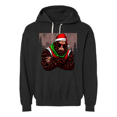 Bigfoot Christmas Cheer Garment-Dyed Fleece Hoodie