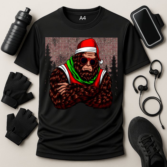 Bigfoot Christmas Cheer Cooling Performance Crew T-Shirt