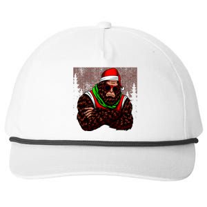 Bigfoot Christmas Cheer Snapback Five-Panel Rope Hat