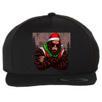 Bigfoot Christmas Cheer Wool Snapback Cap