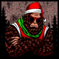 Bigfoot Christmas Cheer Wool Snapback Cap