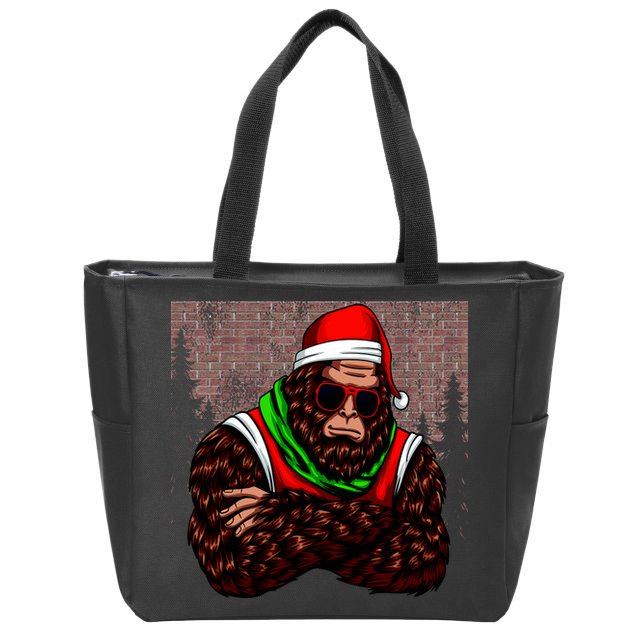 Bigfoot Christmas Cheer Zip Tote Bag