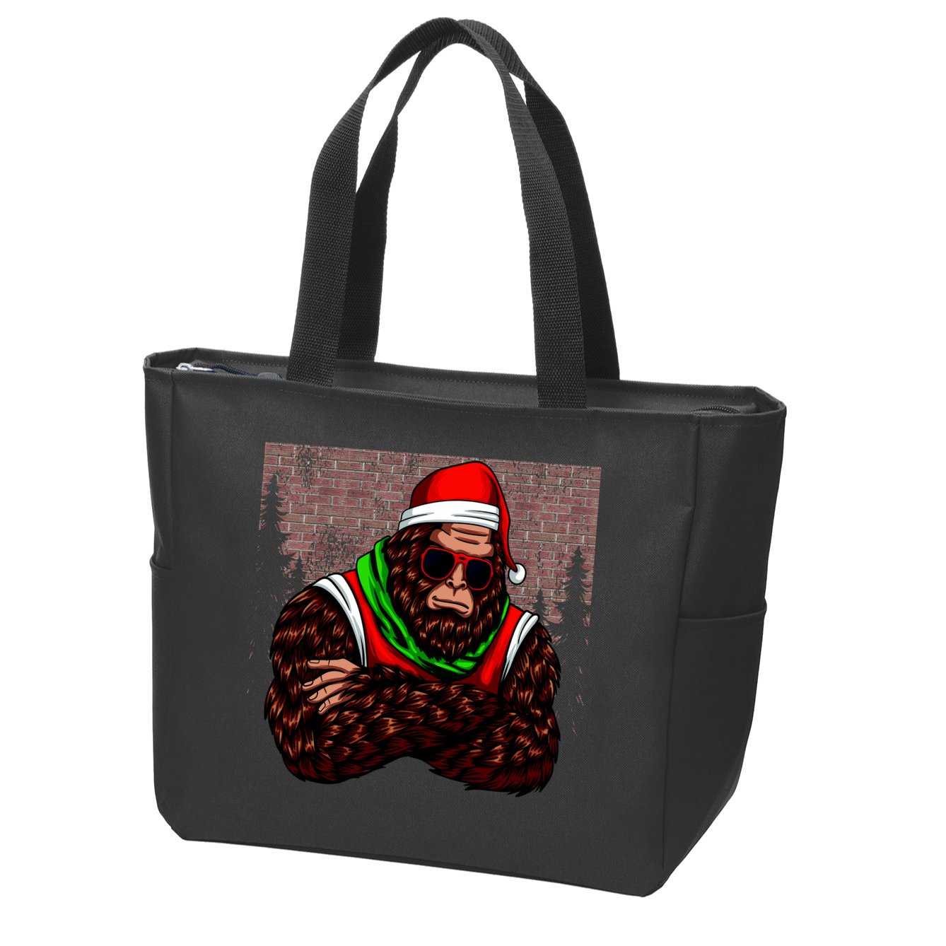 Bigfoot Christmas Cheer Zip Tote Bag
