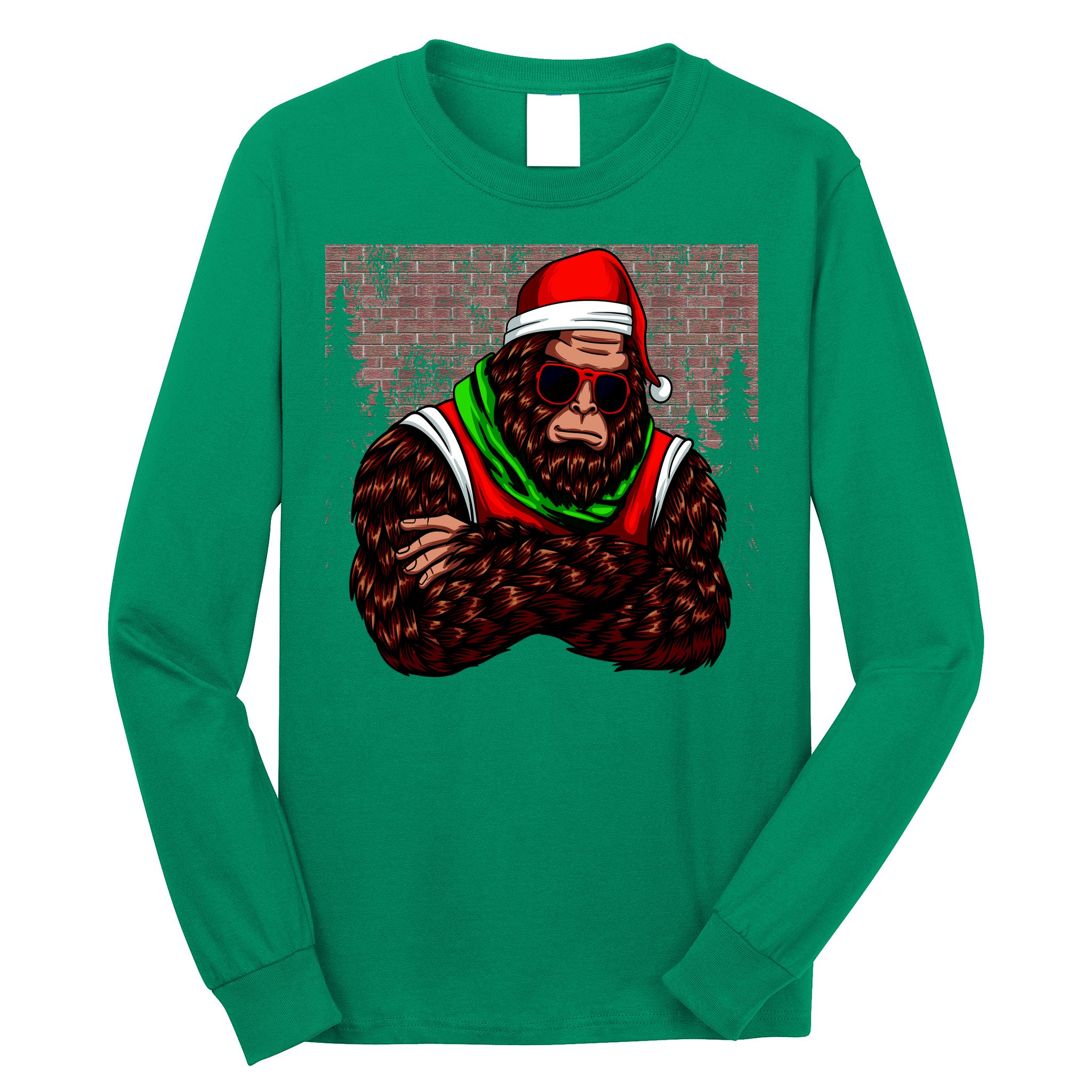 Bigfoot Christmas Cheer Long Sleeve Shirt