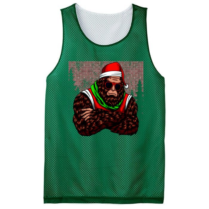 Bigfoot Christmas Cheer Mesh Reversible Basketball Jersey Tank