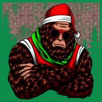 Bigfoot Christmas Cheer Premium T-Shirt