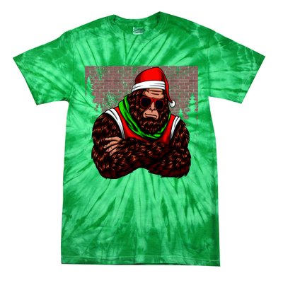 Bigfoot Christmas Cheer Tie-Dye T-Shirt