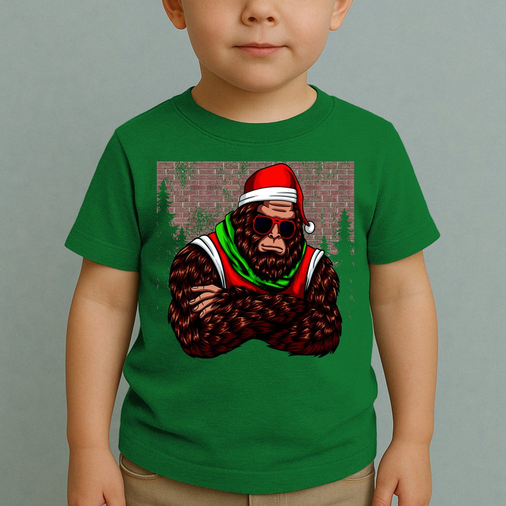 Bigfoot Christmas Cheer Toddler T-Shirt