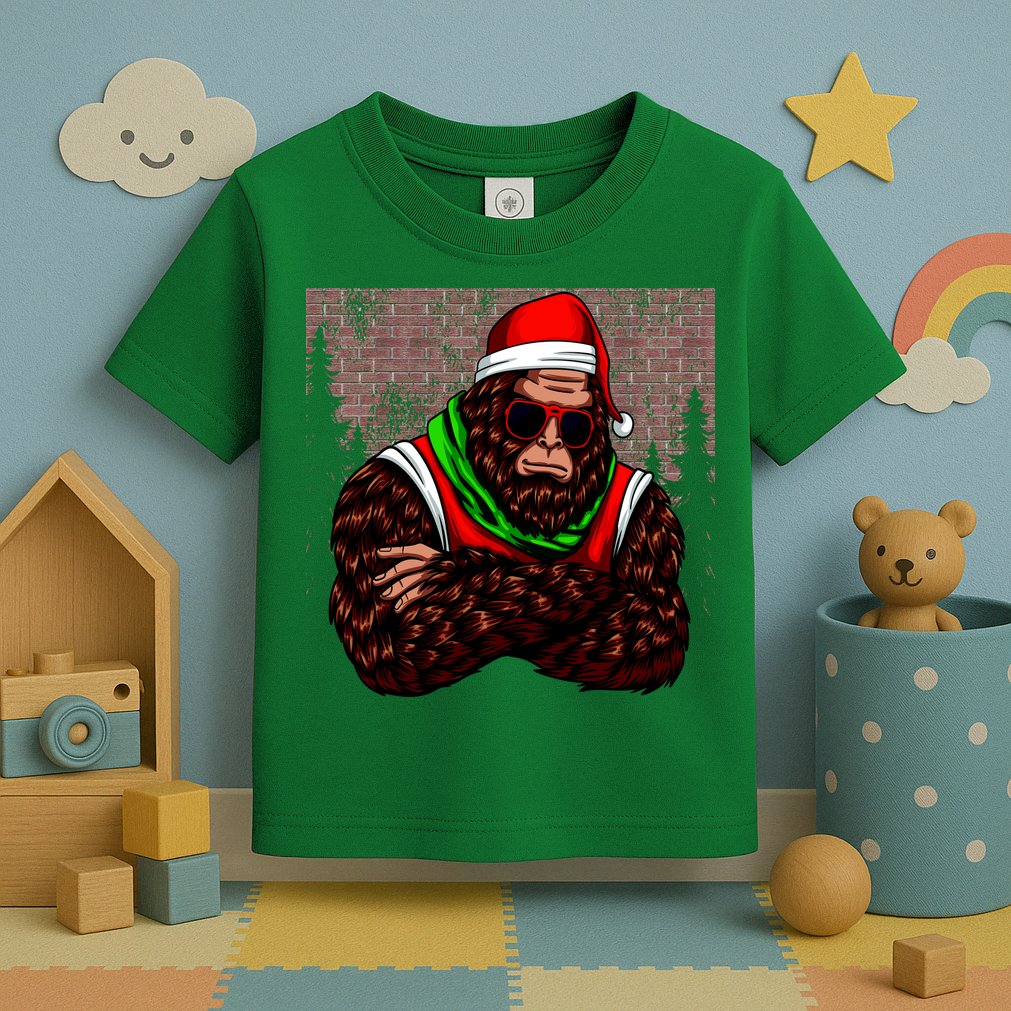 Bigfoot Christmas Cheer Toddler T-Shirt