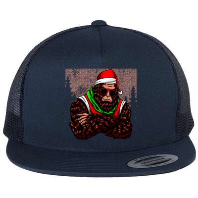 Bigfoot Christmas Cheer Flat Bill Trucker Hat