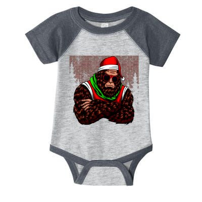 Bigfoot Christmas Cheer Infant Baby Jersey Bodysuit