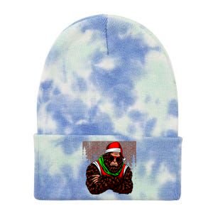 Bigfoot Christmas Cheer Tie Dye 12in Knit Beanie