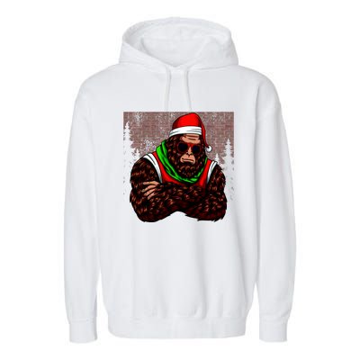 Bigfoot Christmas Cheer Garment-Dyed Fleece Hoodie