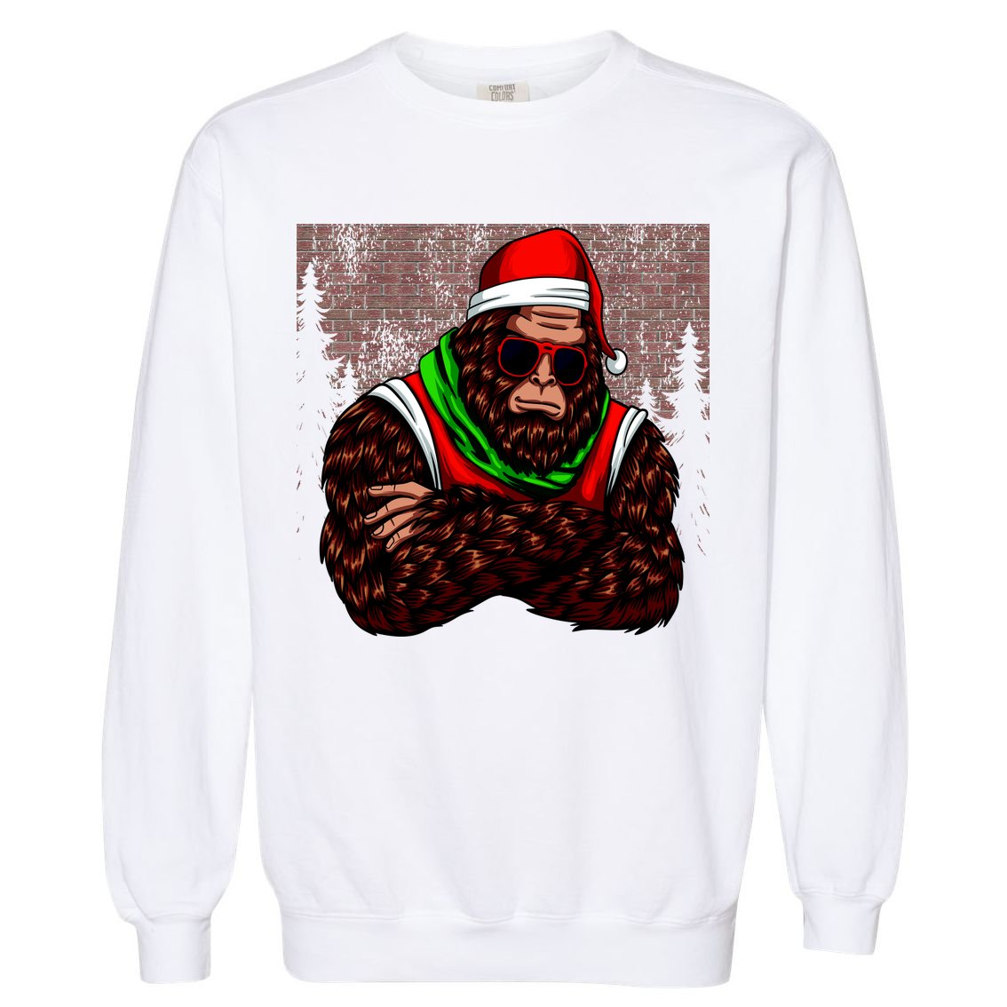 Bigfoot Christmas Cheer Garment-Dyed Sweatshirt