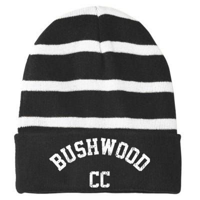 Bushwood Country Club Golf Vintage Striped Beanie with Solid Band