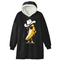 Banana Cowboy Cowgirl Country Western Novelty Funny Banana Hooded Wearable Blanket