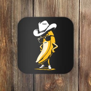 Banana Cowboy Cowgirl Country Western Novelty Funny Banana Coaster