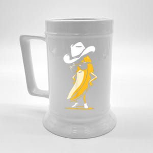 Banana Cowboy Cowgirl Country Western Novelty Funny Banana Beer Stein