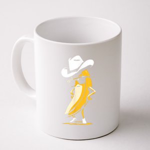 Banana Cowboy Cowgirl Country Western Novelty Funny Banana Coffee Mug