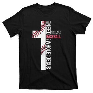 Baseball Christian Cross Philippians 4:13 Coach T-Shirt