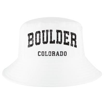 Boulder Colorado Co Vintage Athletic Sports Design Cool Comfort Performance Bucket Hat