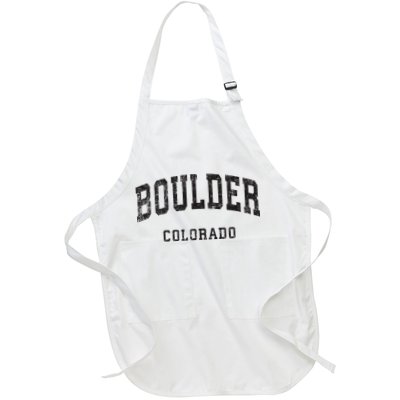 Boulder Colorado Co Vintage Athletic Sports Design Apron