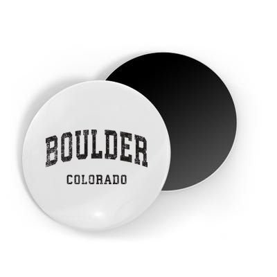 Boulder Colorado Co Vintage Athletic Sports Design Magnet