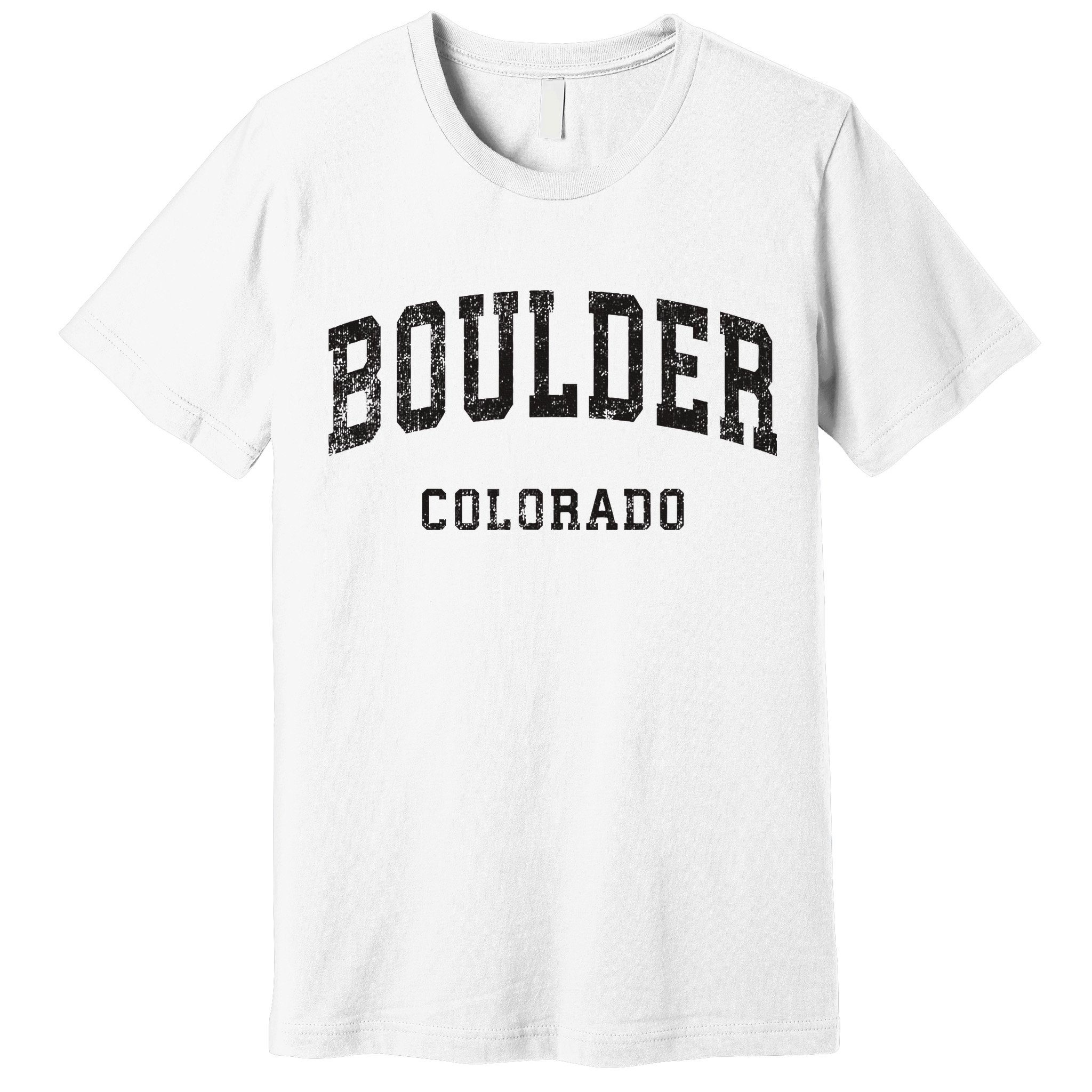 Boulder Colorado Co Vintage Athletic Sports Design Premium T-Shirt