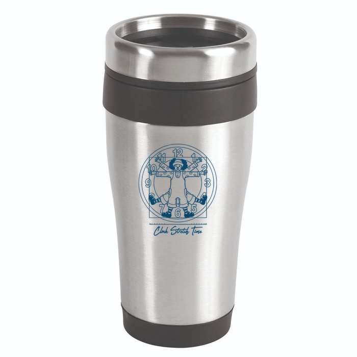 Big Comfy Couch Clock Stretch Time 16oz Travel Tumbler