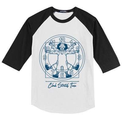 Big Comfy Couch Clock Stretch Time Kids Colorblock Raglan Jersey