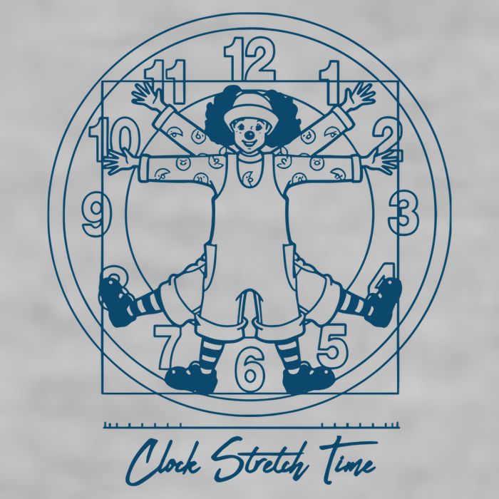 Big Comfy Couch Clock Stretch Time Ladies PosiCharge Tri-Blend Wicking Tank