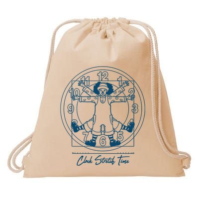 Big Comfy Couch Clock Stretch Time Drawstring Bag