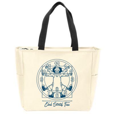 Big Comfy Couch Clock Stretch Time Zip Tote Bag