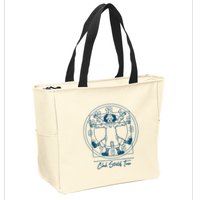 Big Comfy Couch Clock Stretch Time Zip Tote Bag