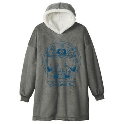 Big Comfy Couch Clock Stretch Time Hooded Wearable Blanket