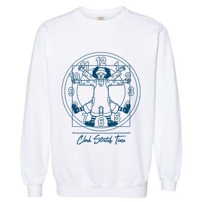 Big Comfy Couch Clock Stretch Time Garment-Dyed Sweatshirt