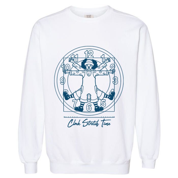 Big Comfy Couch Clock Stretch Time Garment-Dyed Sweatshirt