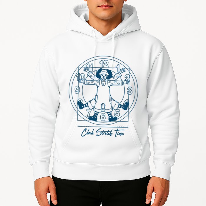 Big Comfy Couch Clock Stretch Time Hoodie