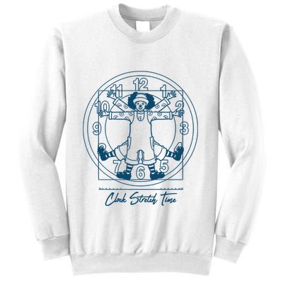 Big Comfy Couch Clock Stretch Time Sweatshirt