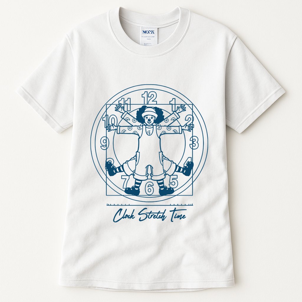 Big Comfy Couch Clock Stretch Time Tall T-Shirt