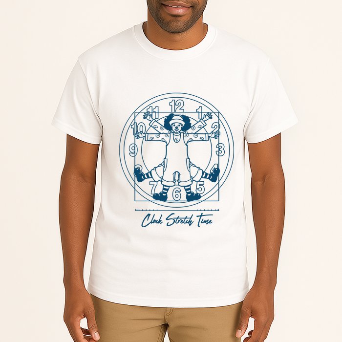 Big Comfy Couch Clock Stretch Time Tall T-Shirt