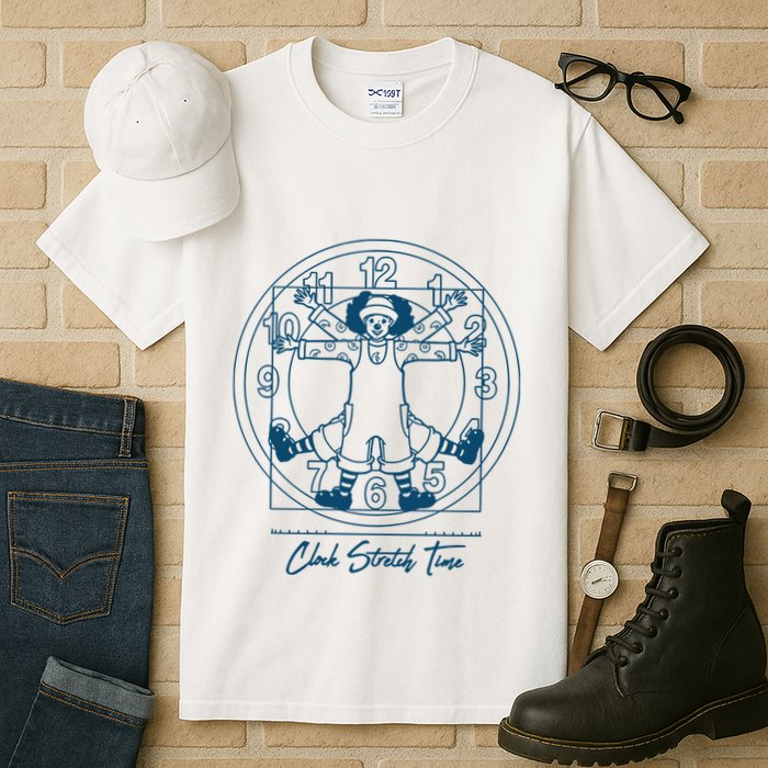 Big Comfy Couch Clock Stretch Time Tall T-Shirt