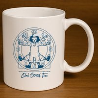 Big Comfy Couch Clock Stretch Time 11oz C Handle Ceramic Mug